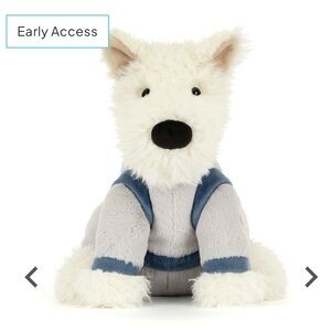 Jellycat Monroe Scottie Dog with Space Suit, Rare. Collectible. BNWT & dust bag